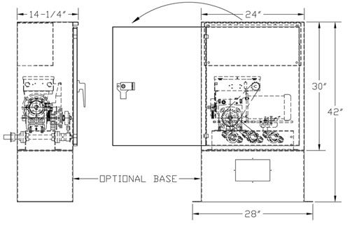 Pro GOHD Gate Operator Dimensions