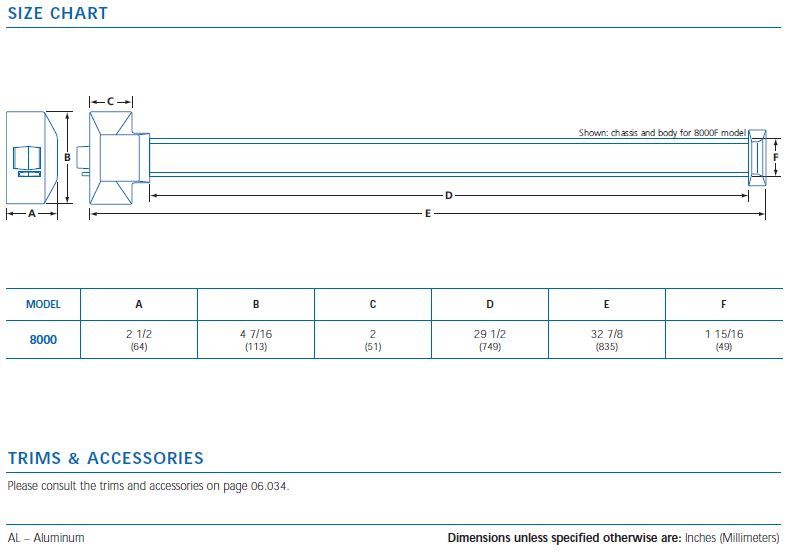 size chart 8000