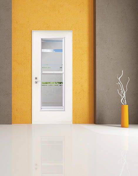 Optika flush steel door