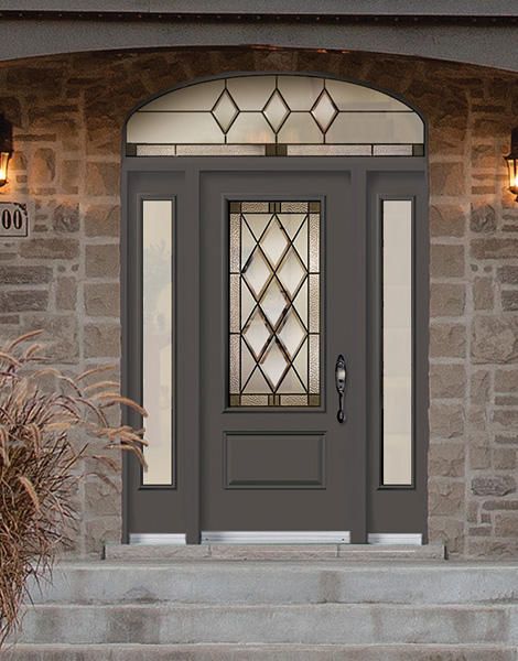 Gothic fiberglass door