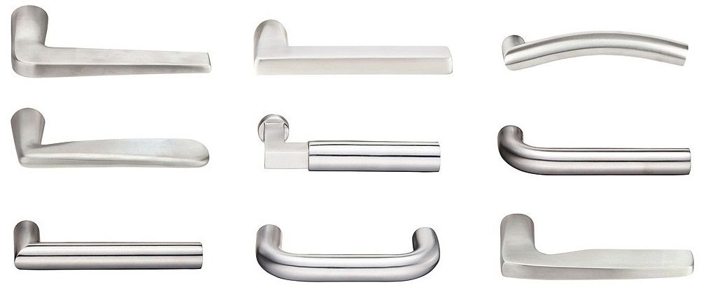 Davos Handleset - Stainless Steel - Door Doctor image da_SS1
